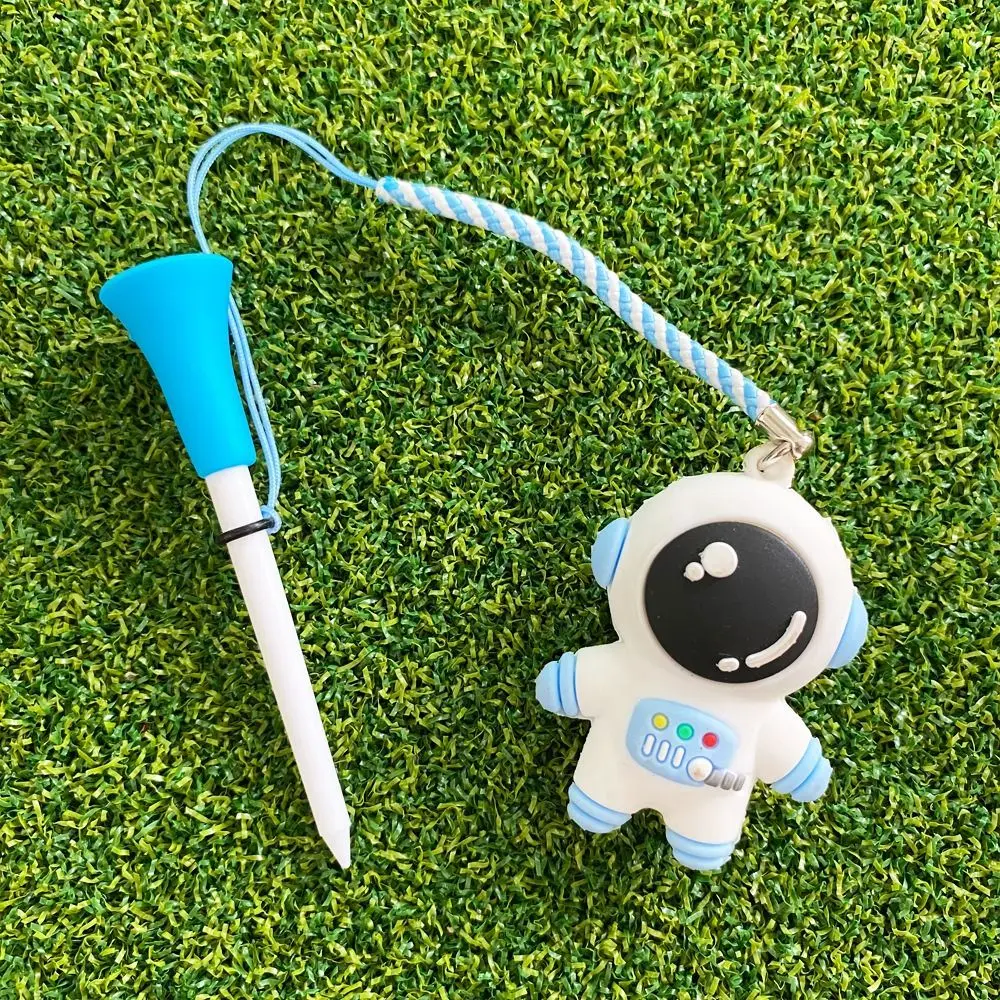 Golf Accessories 8.3mm Golf Ball Tees Astronaut Prevent Loss of Golf Rubber Tees Durable Easy To Find Insert Into Grass