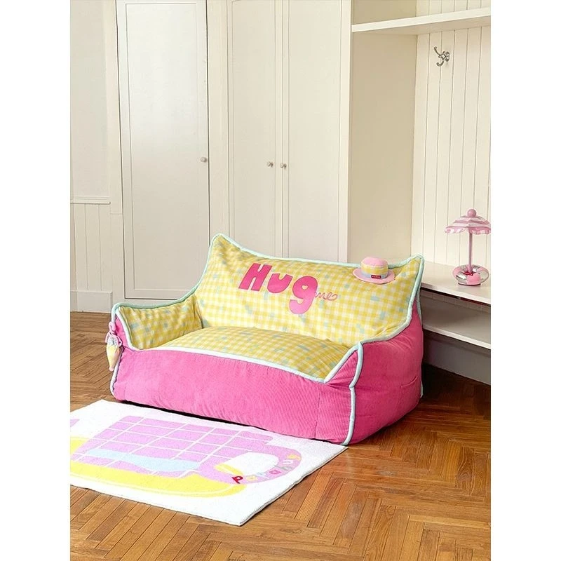 Double lazy sofa top hat bedroom dopamine lazy armchair bedroom cute sofa