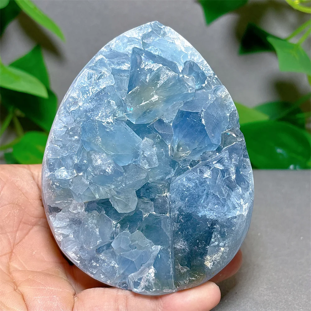 Celestite With Cluster Crystal Natural Stone Quartz Stone Minerals Garden Decoration Reiki Luck Love Energy Healing Spiritual