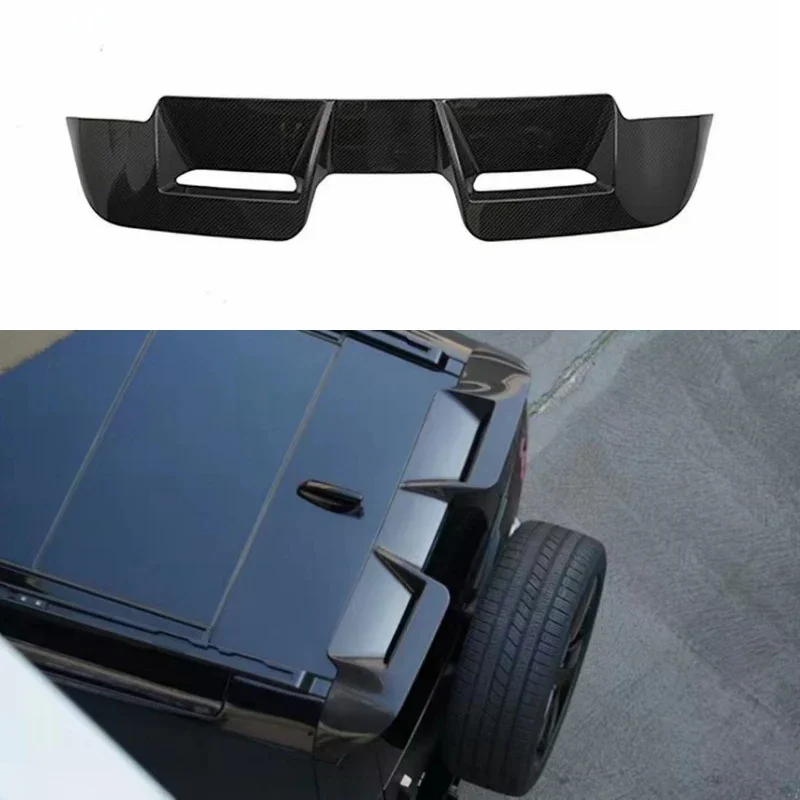 Car Hollow Top Wing Fit for Land Rover Defender 90/110/130 2020-2023 POCK Dry Carbon Fiber Tail Non-destructive Installation