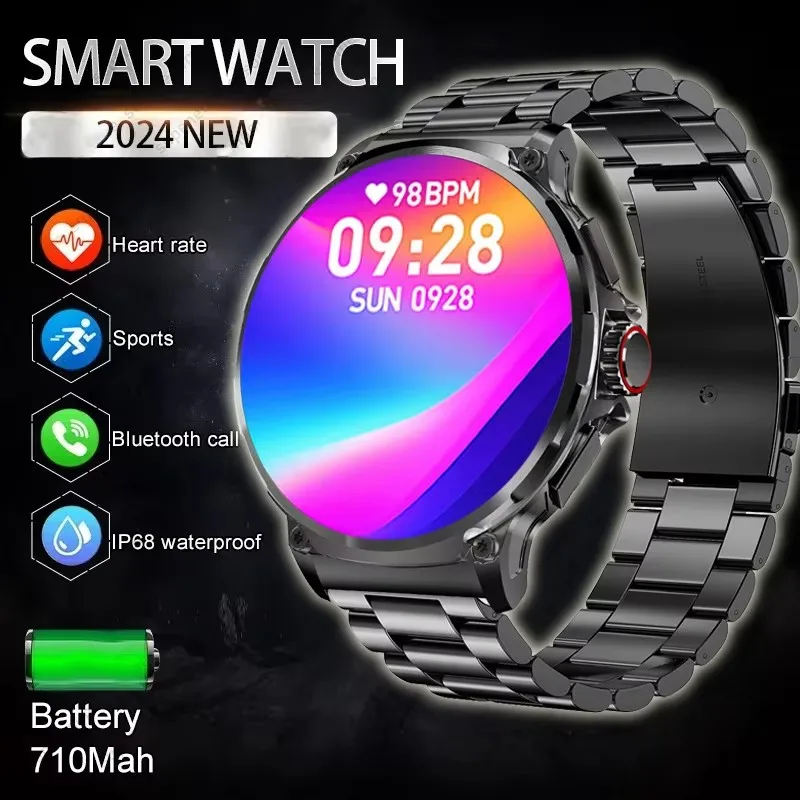 

Smart Watch Gift Men GPS Sports 1.85-inch Large Display IP68 Waterproof For Xiaomi Bluetooth Call Compass Military Smartwatch