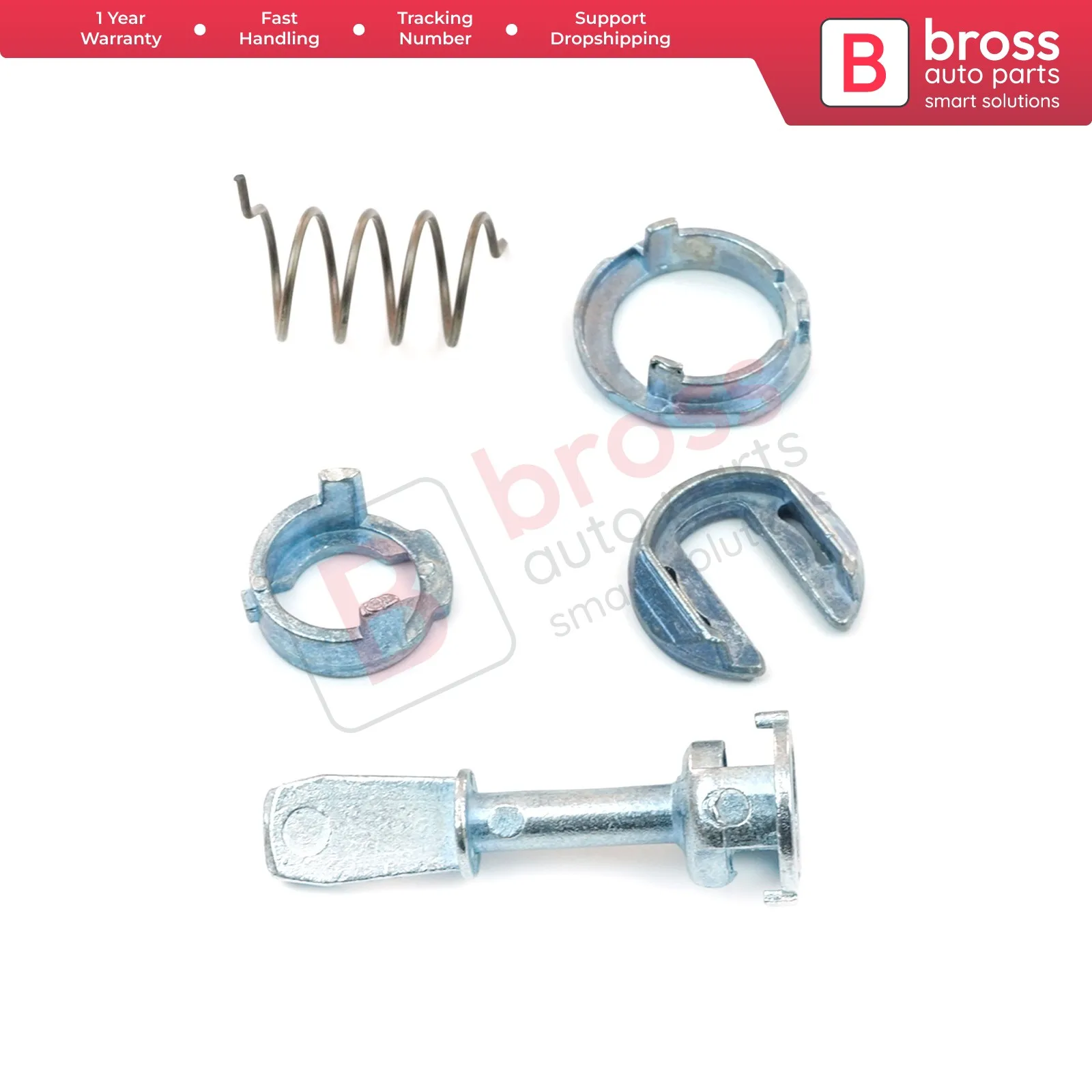 

BDP52 Door Lock Barrel Cylinder 45 mm Eccentric Orbital Torsion Spring Follower Kit Front for 1U0837167E for Audi A6 MK2 4B C5