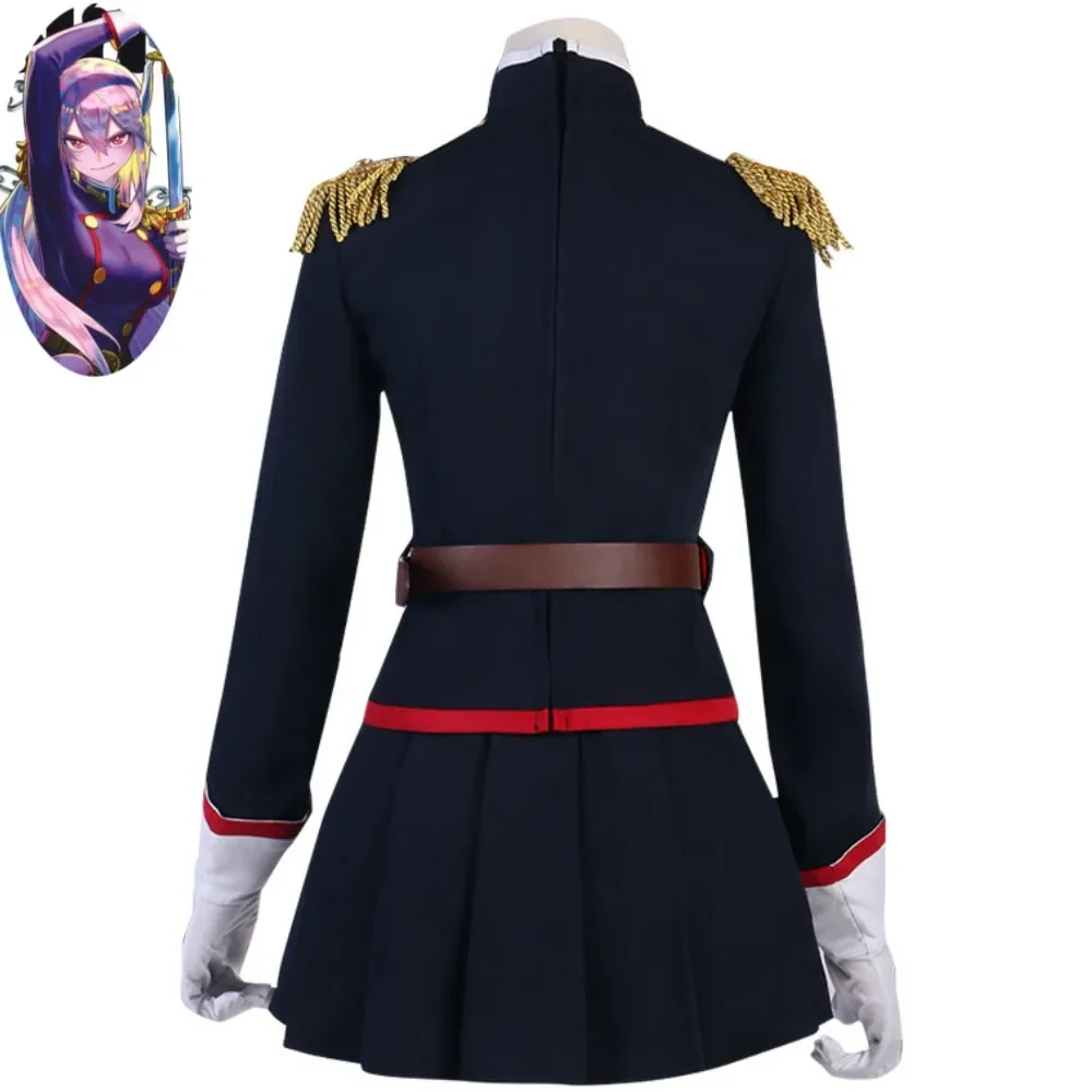 Anime Mato Seihei No Slave Uzen Kyōka Kyoka Cosplay Costume Black Combat Uniform Skirt Full Set Woman Sexy Carnival Suit