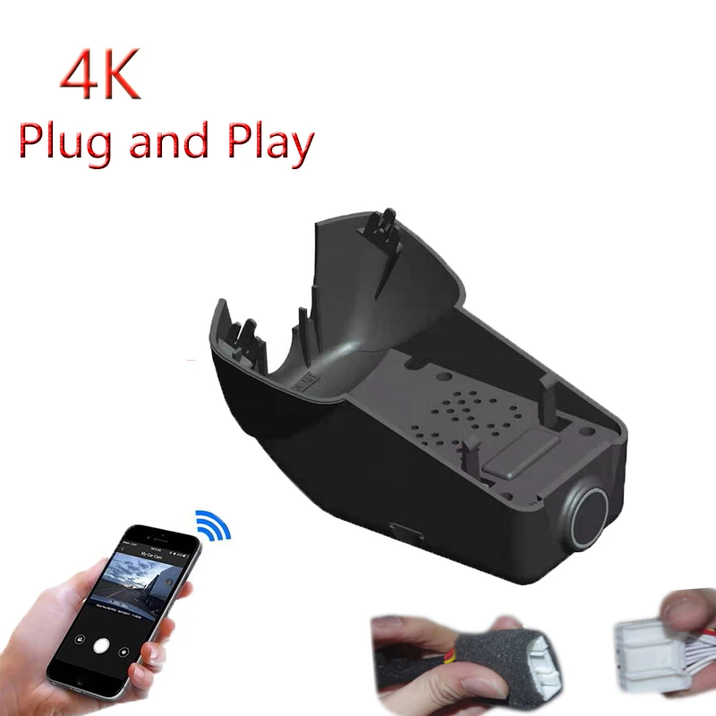 

4K Plug And Play For Volvo XC60 S90 2022 2023 2024 High Version Car Wifi DVR Video Recorder Dash Camera FHD 2160P