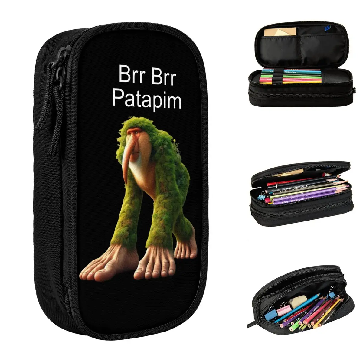 

Brr Brr Patapim Italian Brainrot Pencil Cases Pencilcases Pen Holder Kids Pencil Bags School Supplies Cosmetic Stationery