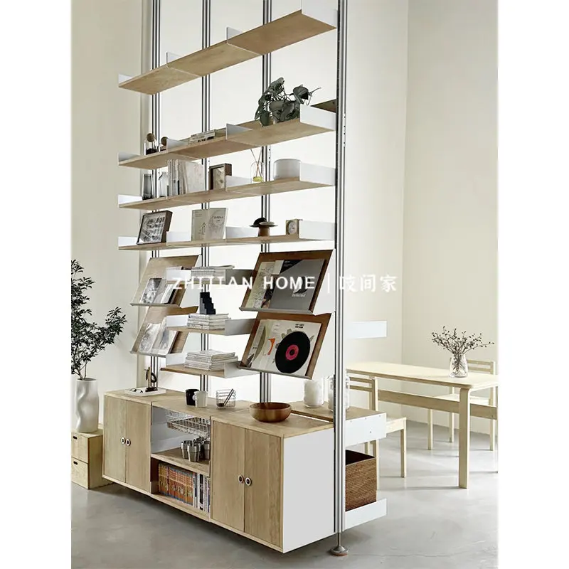living room against the wall display rack, partition bookcase storage rack