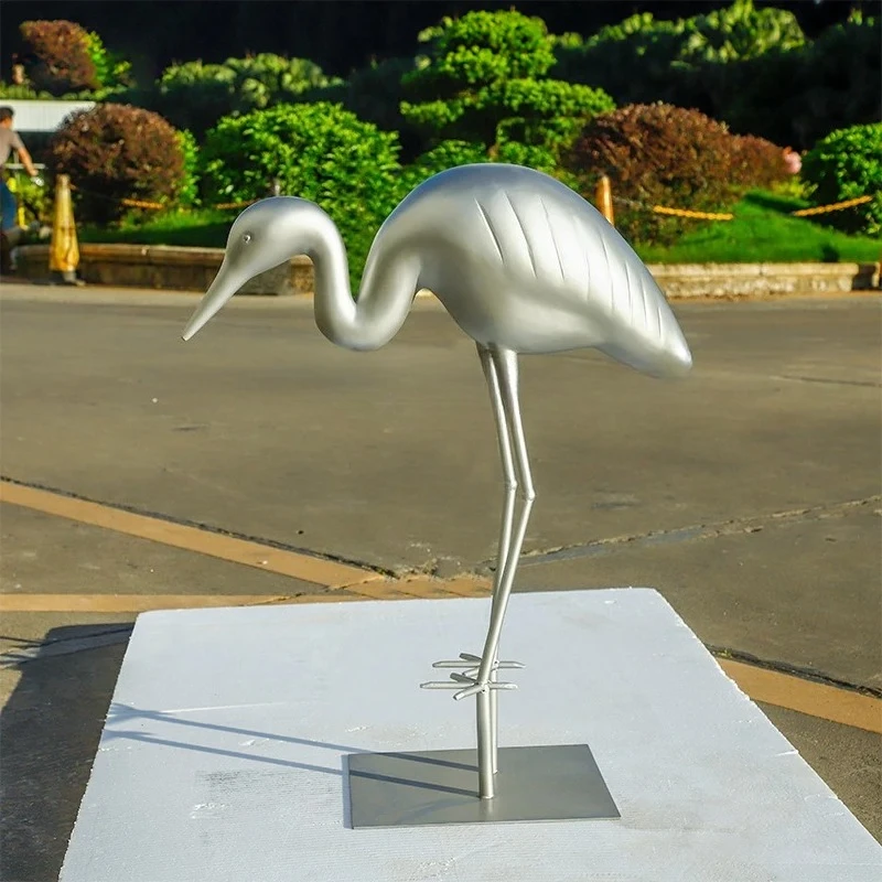 

Outdoor Garden Art Installation Stainless Steel Sculpture Ornament Landscape Floor Decoration