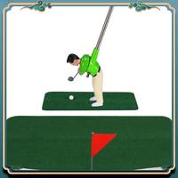 Parent-Child Mini Golf Club Set, Green, Educational Indoor Game For Kids, Plastic Golf Toys