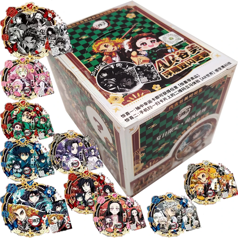 

Fantasy Adventure Anime Demon Slayer Celebrity Periphery Badge Cartoon Stylish Design Practical Exquisite Flash Cards Fun Gifts