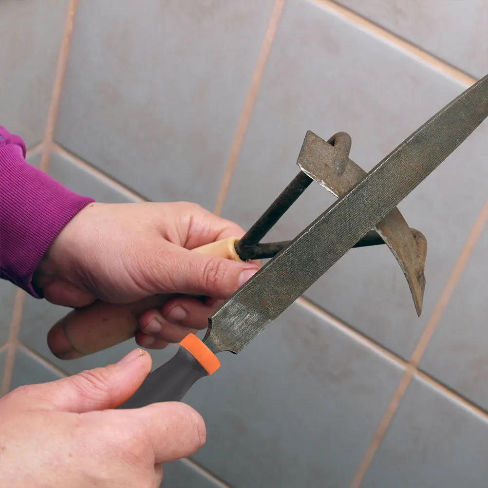 

12Pcs File Handle Replacement Non-Slip Rubber Grips Sturdy Handle for File Woodworking Tools Home Factory Repair Use