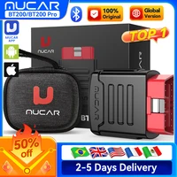 MUCAR BT200/BT200 Pro OBD2 Escáner, herramienta de diagnóstico automotriz con Bluetooth y sistema completo, lector de códigos de reinicio SAS 15 y aceite gratis para todos los automóviles