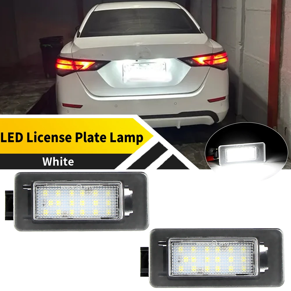 Lámpara LED para matrícula, 2 uds., para Nissan Rogue T33/X-Trail 2021-up Suzuki Landy 2016-up Dacia Duster/Renault Duster 2 II HM 2018-up