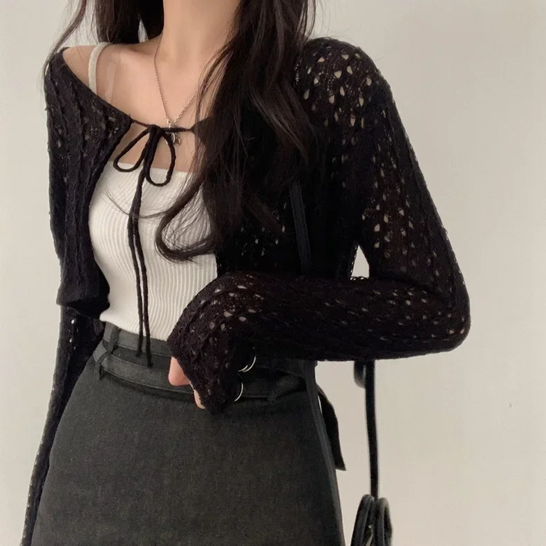 Thumbnail 3 - #37 Trending Womens Cropped Knit Sweaters Right Now