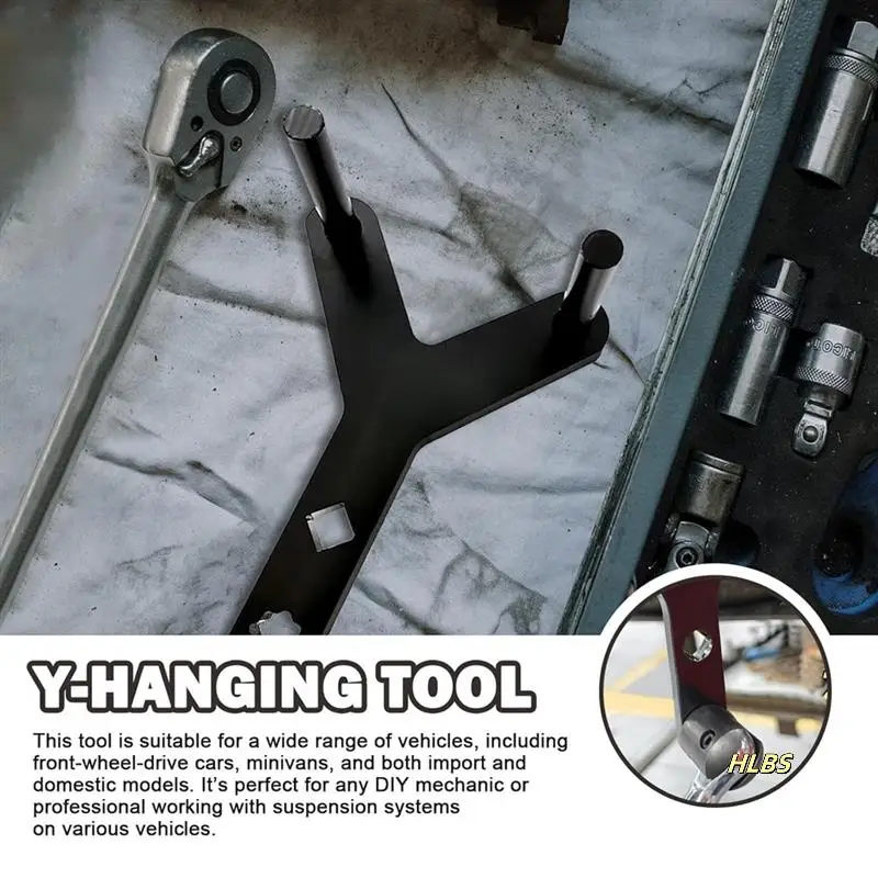 

1/2Inch Specialty Suspension Bushing And Lower Control Arm Prying Tool Kit Pry Bar Wrench Adapter