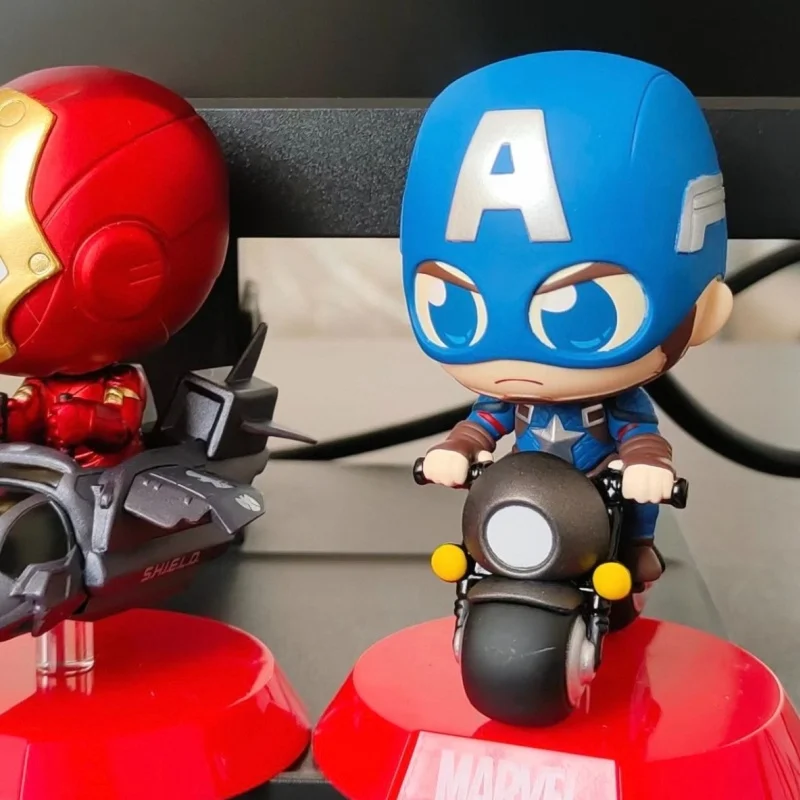 Hot Toys Marvel Comics Cosbi Rider Vehicle Series Caja Sorpresa Misteriosa Mini Figura Coleccionable Individual Adorable para Regalo de Coleccionista