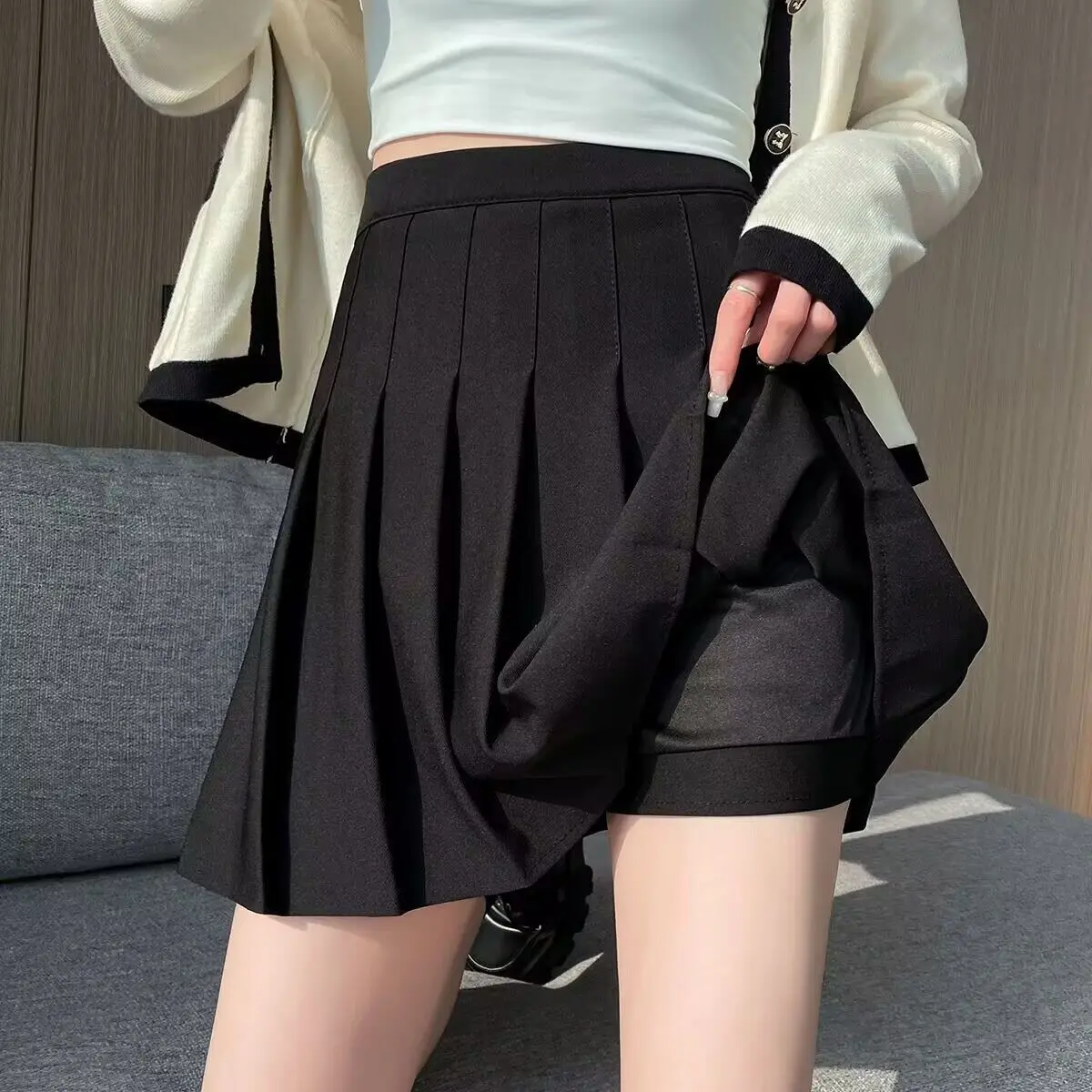 

Women's Summer Short Skirt, High Waist, A-word, Gothic, Goth, Fashion