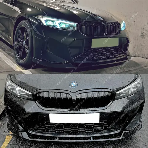 앞 범퍼 스플리터 립 스포일러 디퓨저, BMW G20 G21 LCI 320i 330d 330i 320d M340i M 스포츠 2022 2024 페이스리프트 바디키트용