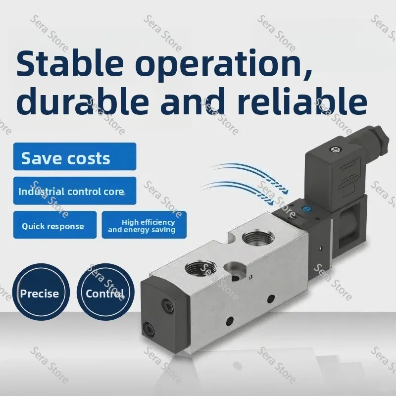 New CAMOZZI-358-015-02 two-position five-way single electronically controlled solenoid valve