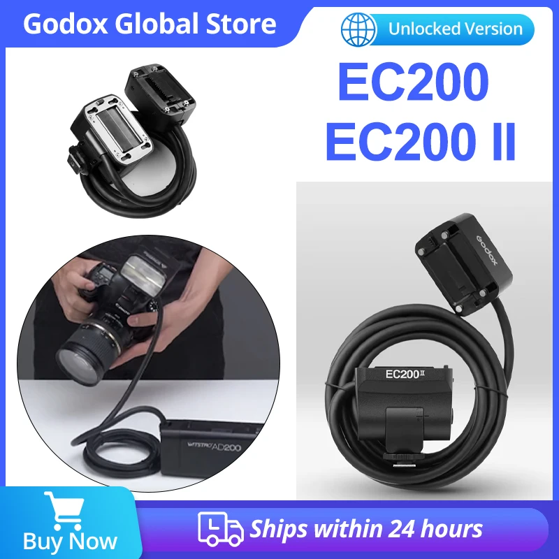 

Удлинительная головка Godox EC200 EC200II AD200 AD200PROII с горячим креплением для вспышек Godox AD200 AD200PRO II