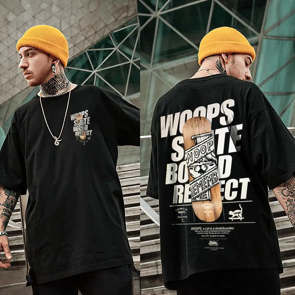 Man Hip Hop T-Shirt 3d Skateboard Men's Sport Shirt Oversized Loose Sweatshirt Casual Short Sleeve Tee Top High Quality Clothing