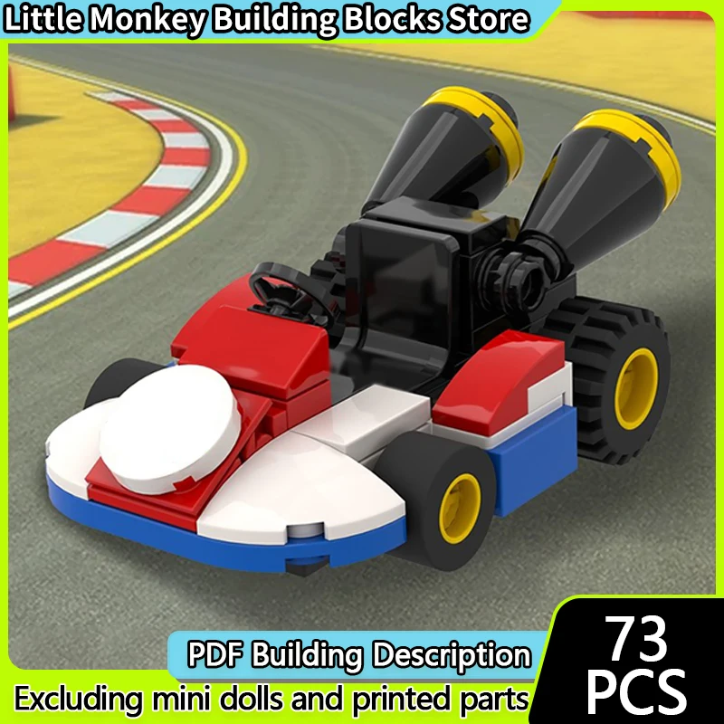 Popular Anime Model MOC Building Bricks Compact And Rounded Kart Modular Technology Children Holiday Gifts Assemble Toys Suit