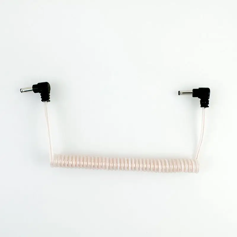 Elbow Double-head Dc Series Cable For Acrylic Storage Box Telescopic Spring Connecting Lines