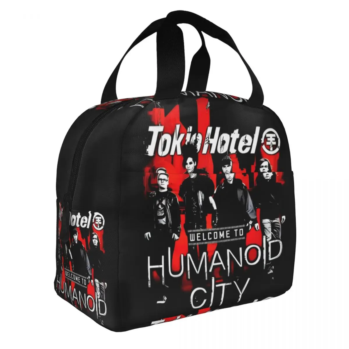 Music Rock Band Tokio Hotels Thermal Insulated Lunch Bags Women Resuable Lunch Container Outdoor Picnic Multifunction Food Box