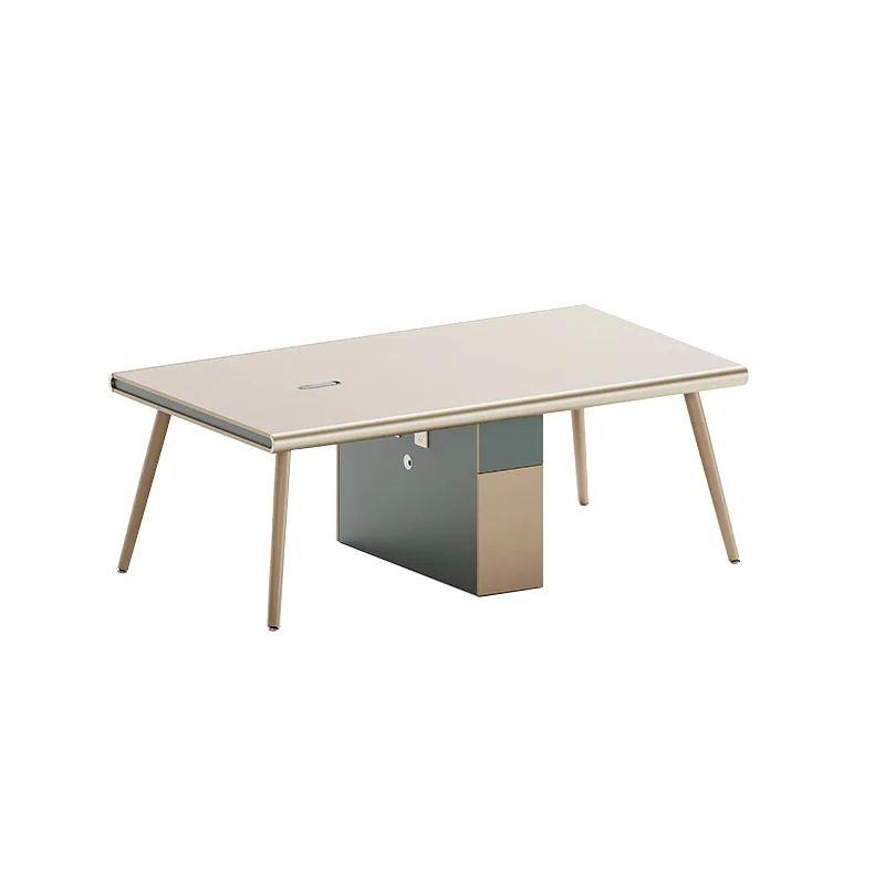 Conference table simple modern conference room table and chair combination Nordic style negotiation table