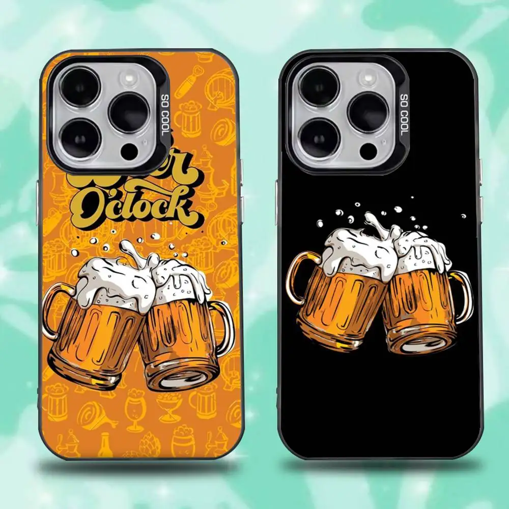 

Lnteresting Beer Printing Phone Case For iPhone 16,15,14,13,12,11,Pro,Max,Plus,Mini,XS,SE Anti Fall Black Matte Hard Bumper