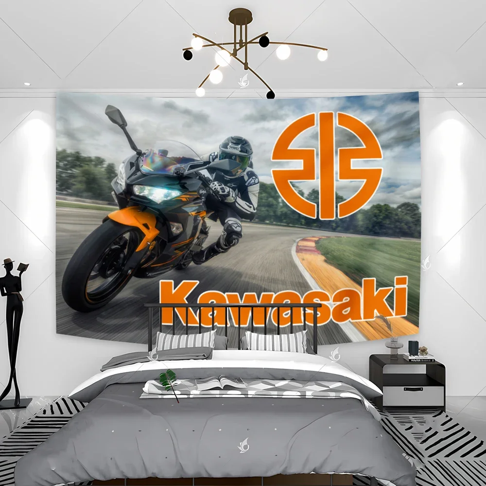 90x150cm  Racing Car Banner Flag Polyester Printed Garage Or Outdoor Decoration Tapestry