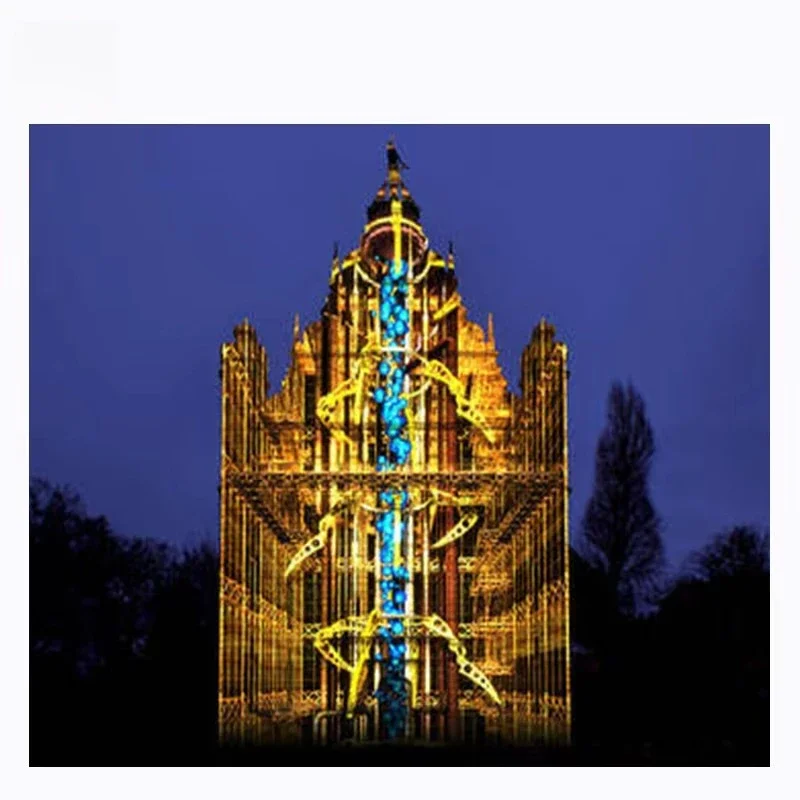 3D Video Dynamic Outdoor Construction Snow Wall Projection Drawing Projector Projection System
