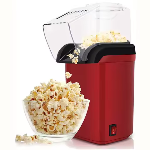 Oem Maquina De Palomita 110v 220v 1200w Pop Corn Machine Electric Automatic Hot Air Mini Popcorn Maker