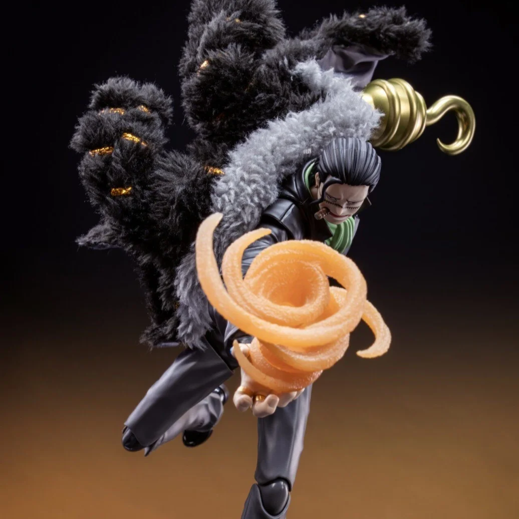 One piece Anime Handmade Sir Crocodile Set Movable Coat and cloak Iron Wire Built In Clothing Suitable for 1/12 Toy Excluding