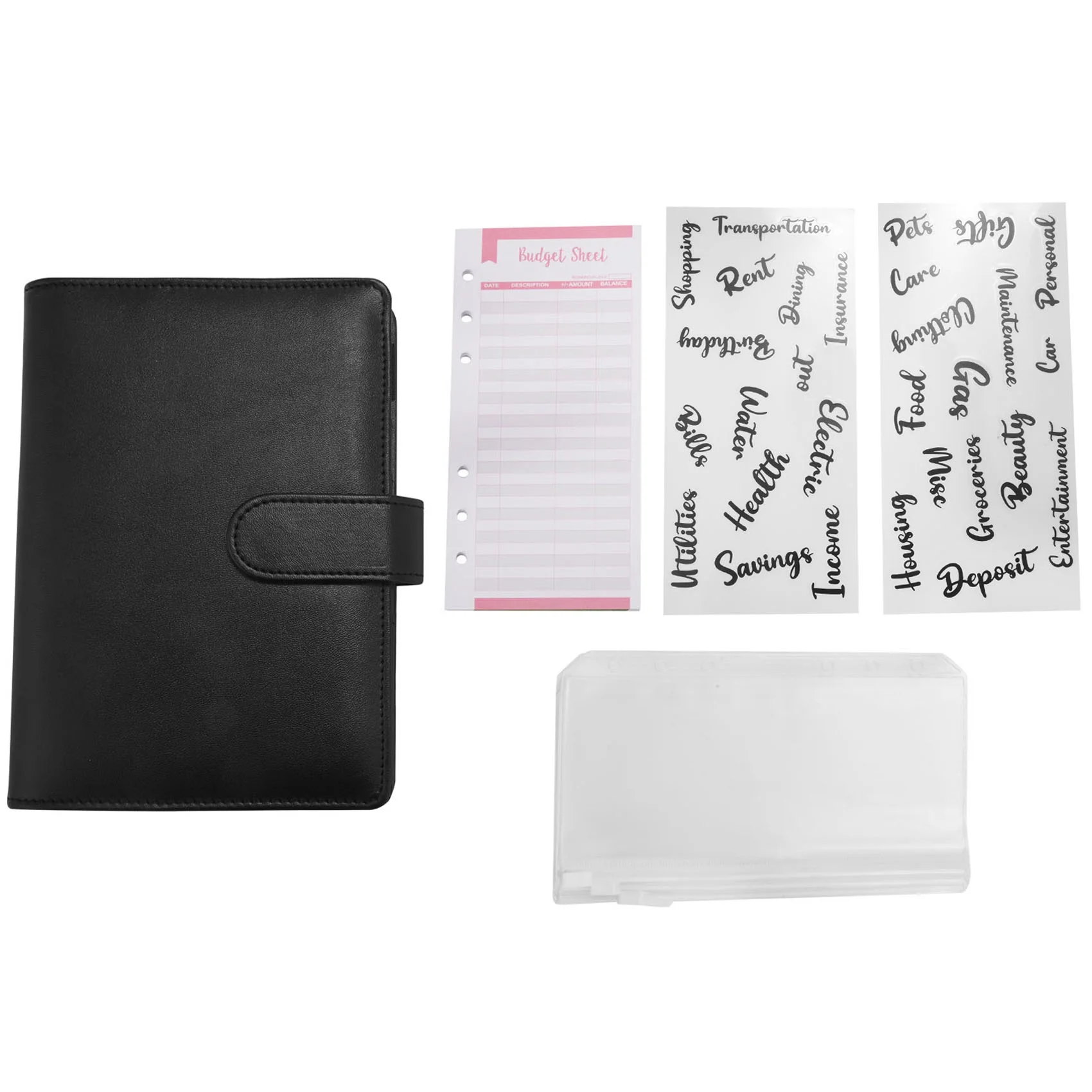 A6 Budget Binder,with Cash Envelope Pocket, PU Leather Budget Planning Notepad,This is a Special Gift for Students