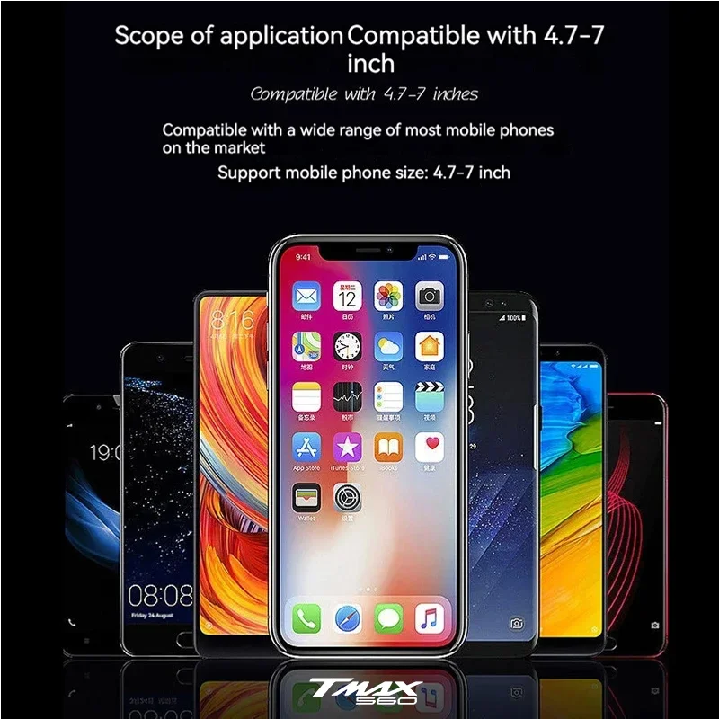 لياماها T MAX 530 Tmax 500 T-MAX 560 tmax560 2024 2025 حامل هاتف المحمول لتحديد المواقع دعامة حامل دراجة نارية الملحقات