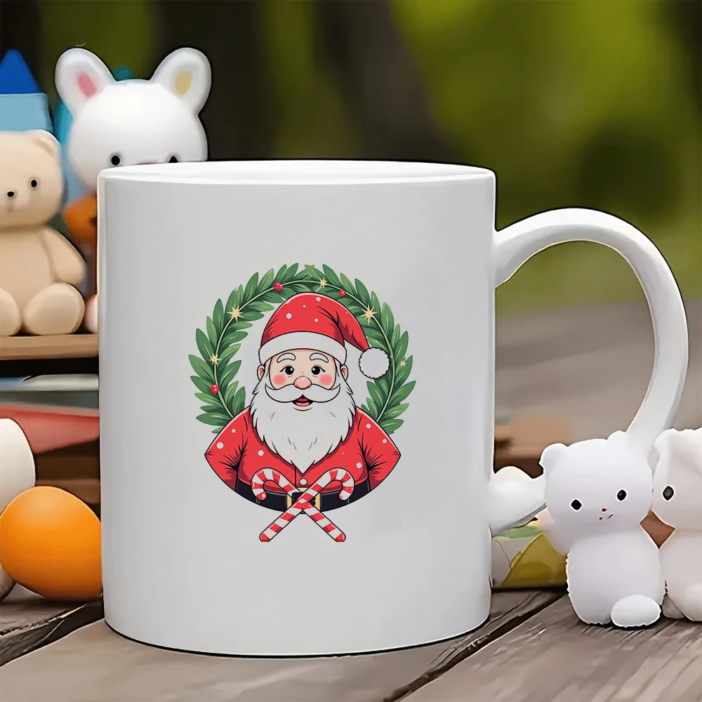 

11oz Santa Claus cartoon mug + Santa Claus cup + Children's cup + Family office coffee mug + Christmas gift