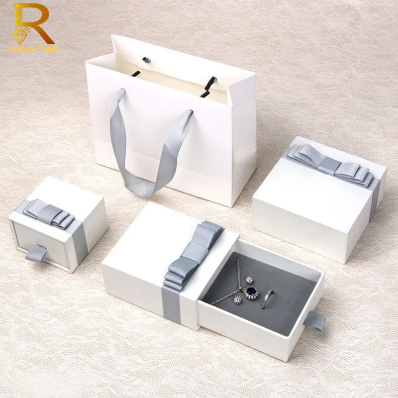 Jewelry box storage box High-grade delicate drawer type portable earrings ring necklace pendant jewelry packaging jewelry box