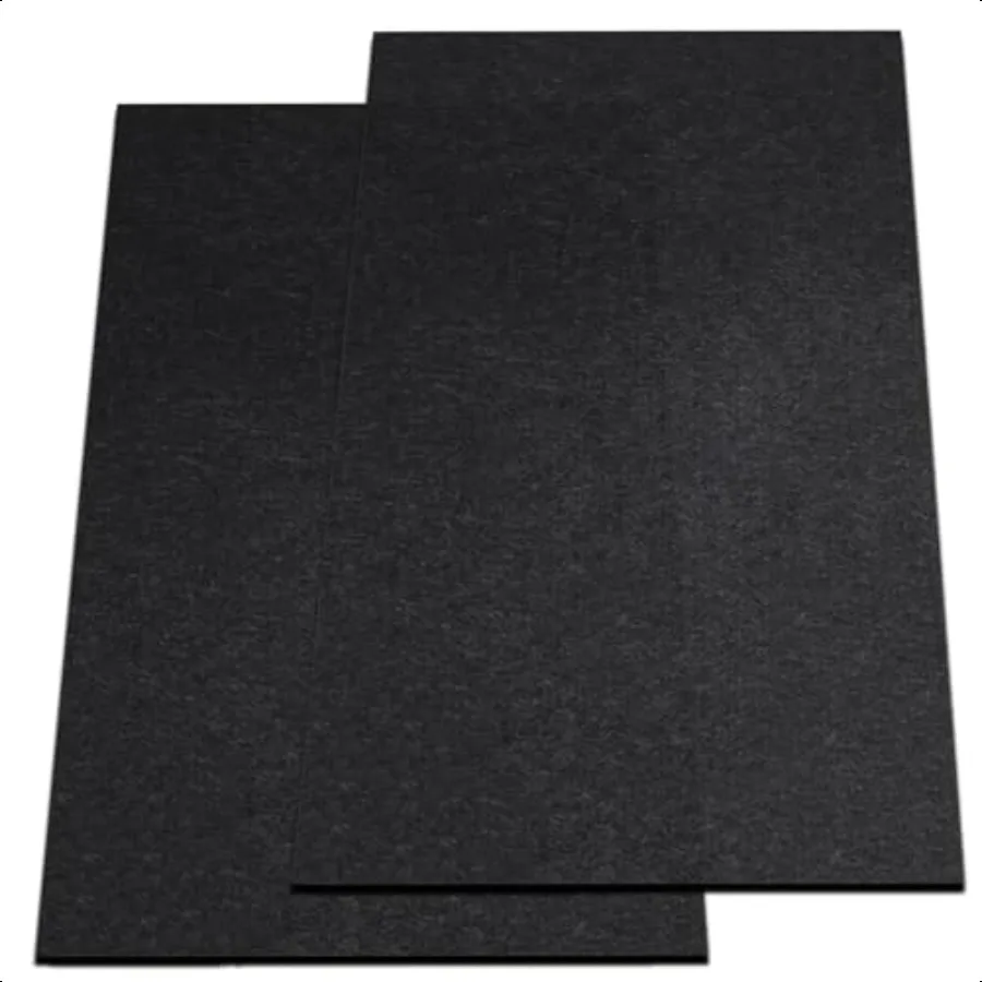 2 Pack Garage Floor Mat 60 x 36 Inch Oil Spill Mat for Under Car Driveway Mats with Waterproof Backing Black Reusable Rubber Ma