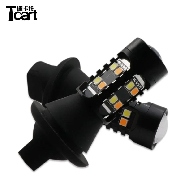 Tcart LED BA15S 1156 BA15D 1157 P27W 3156 WY21W T20 7440  Cars DRL Daytime Running Lights Turn Signals Auto Bulbs