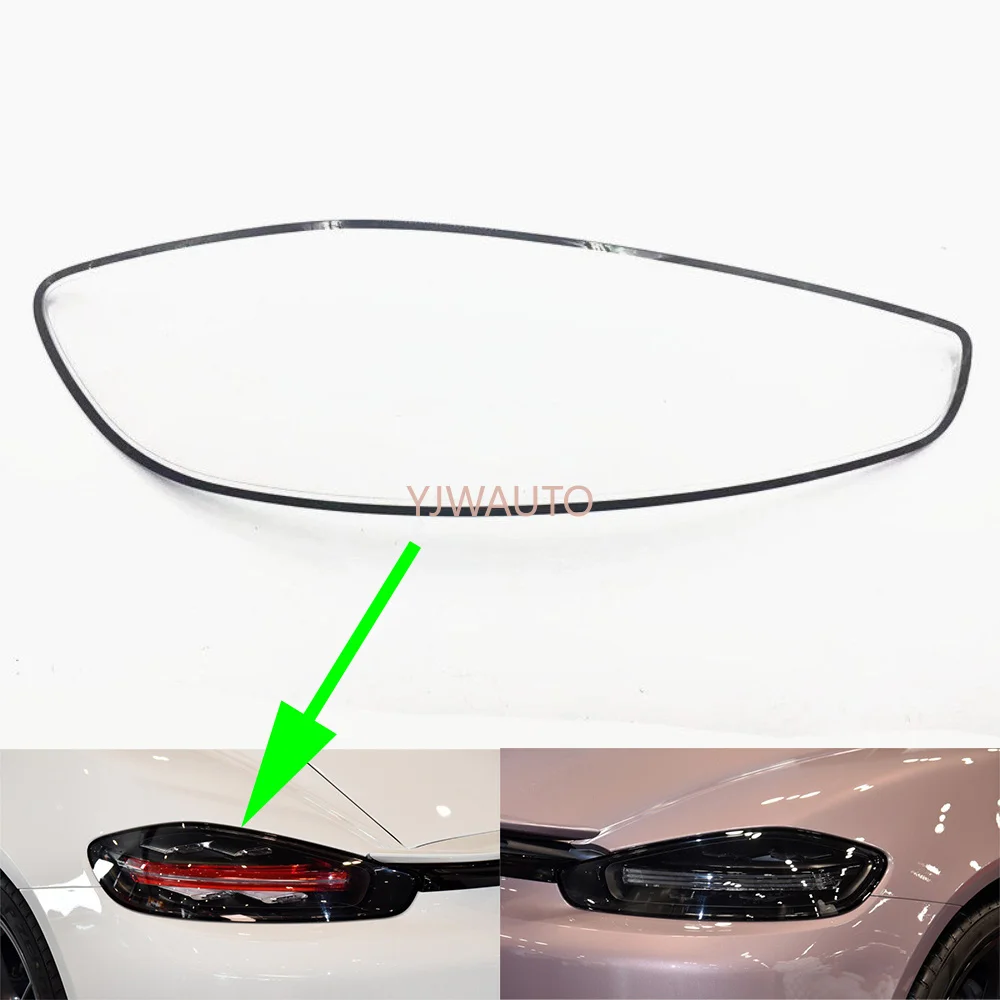 

For Porsche 718 2016 2017 2018 2019 2020 2021 2022 Taillight Cover Car Taillamp Lens Glass Rear Lampshade Brakelights Shell