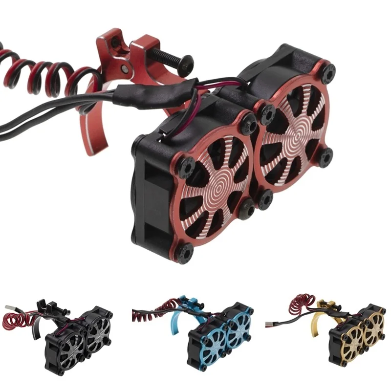 

540 550 3650 3660 охлаждающий вентилятор для двигателя с термодатчиком для 1/8 1/10 радиоуправляемого автомобиля Axial SCX10 Traxxas TRX4 Tamiya