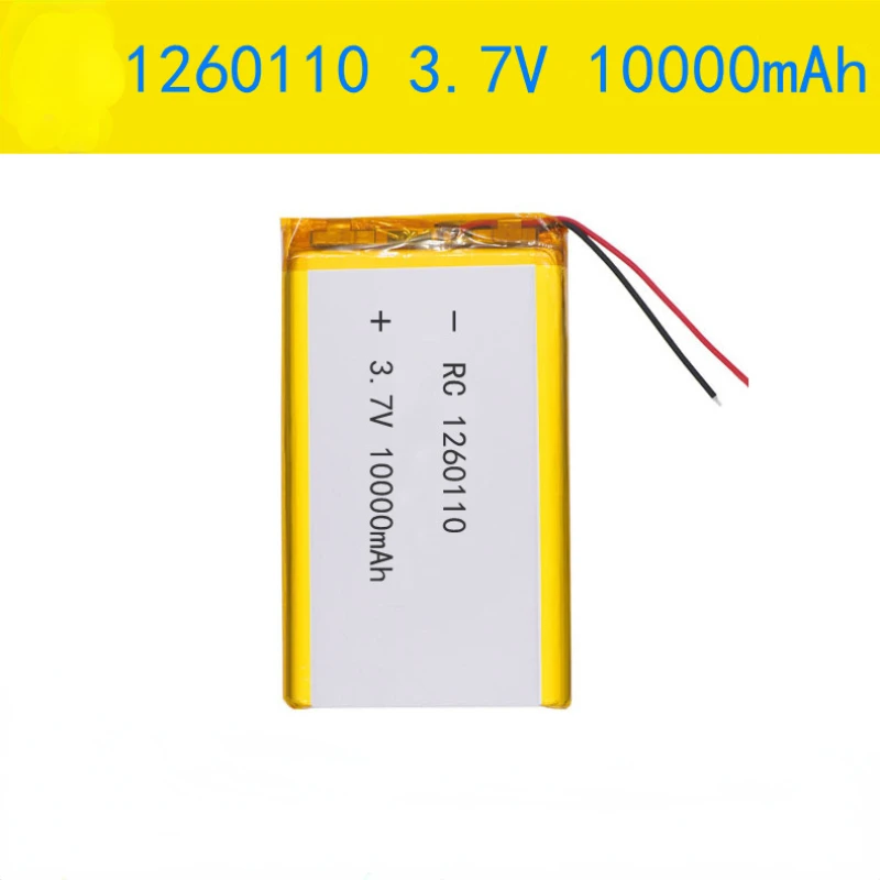 1260110 Polymer Lithium Battery 3.7V 10000mah Mobile Power Medical Equipment Digital Rechargeable Battery Pilas Recargables