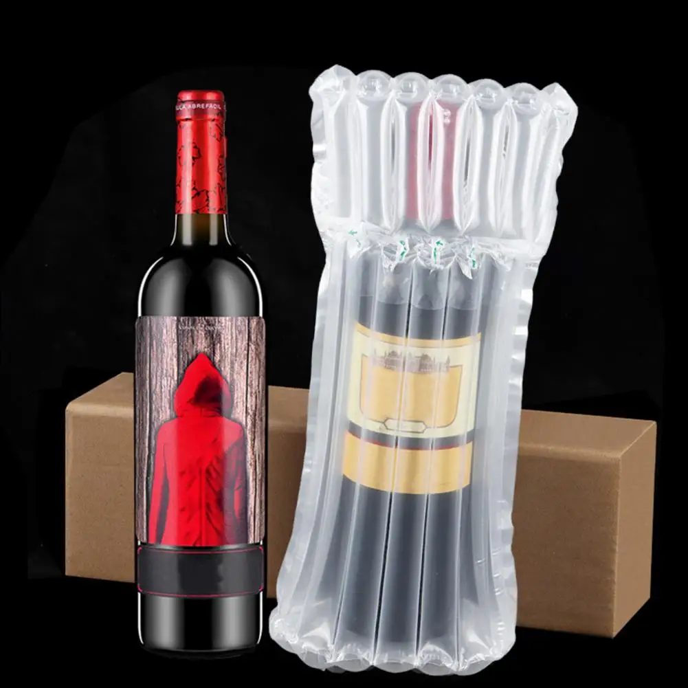 Wine Bottle Air Column Bag Wine Bottle Packaging Bag 20pcs Air Column Bags Heavy Duty Shockproof Packaging Reusable Wine Bottle