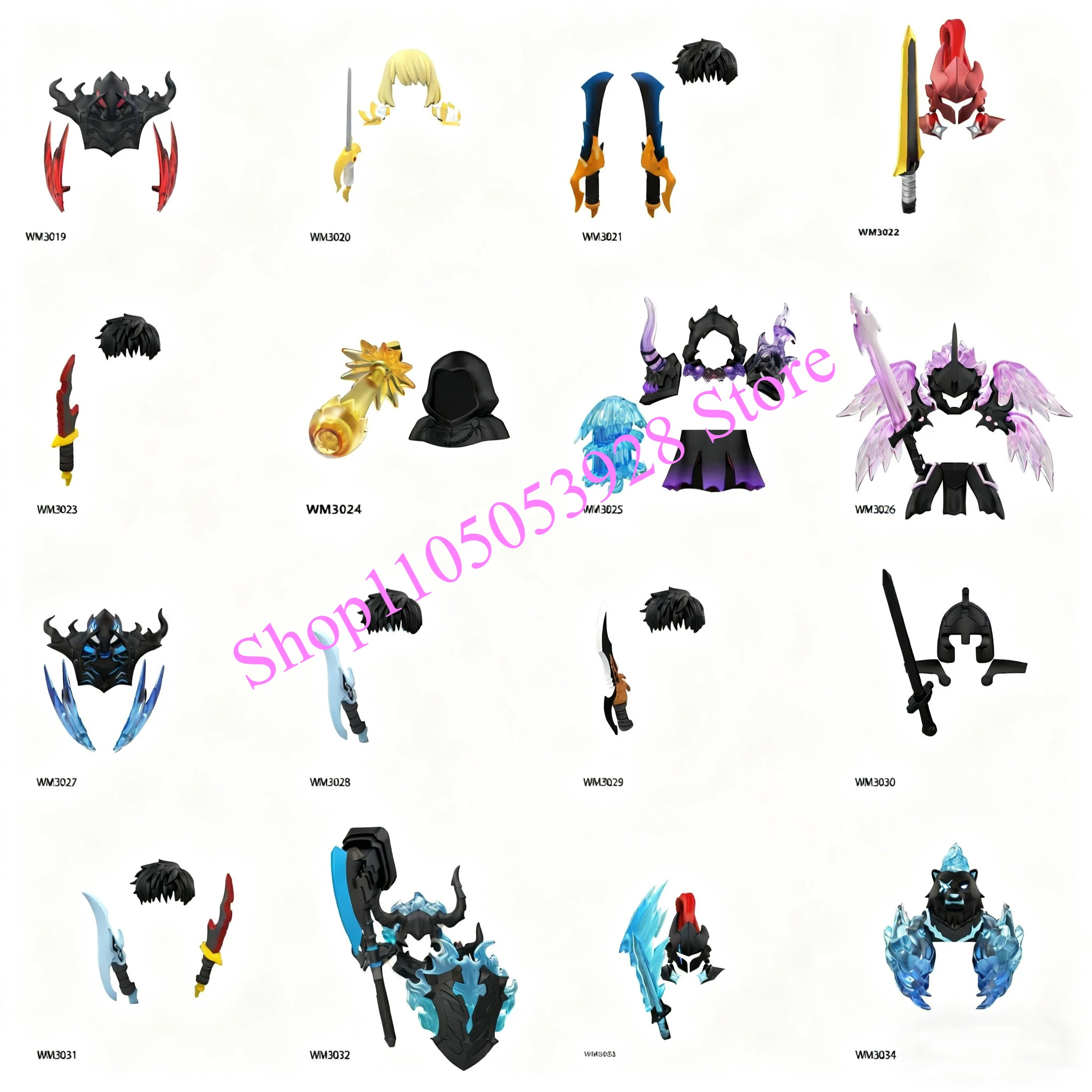 كتل WM WM6220 WM6221 أنيمي الكرتون التلفزيون سولو ترك S هنتر سونغ بيرو الظل الجنود اللبنات للأطفال جمع الهدايا #1