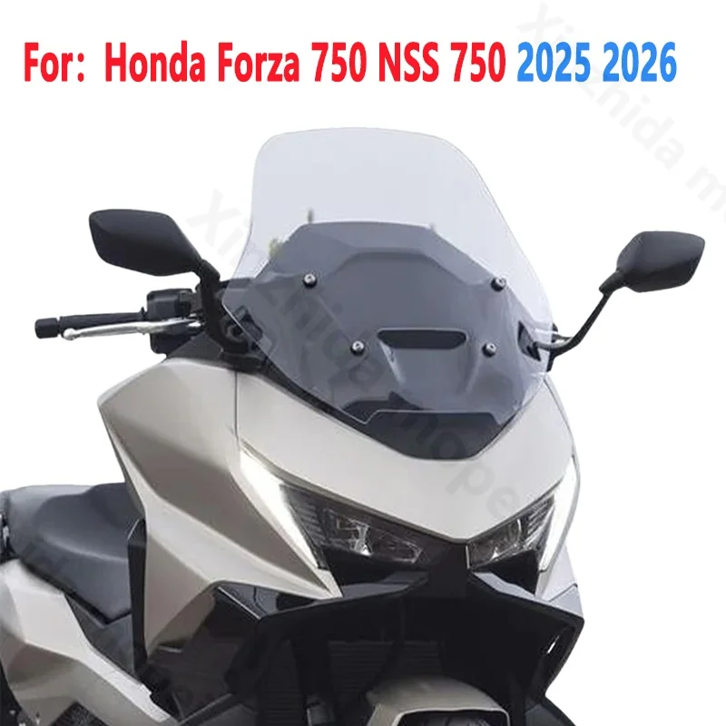 

Screen For Honda Forza 750 NSS 750 Forza750 NSS750 2025 2026 Motorcycle Windshield Windscreen Wind Deflectors Viser Visor Gray