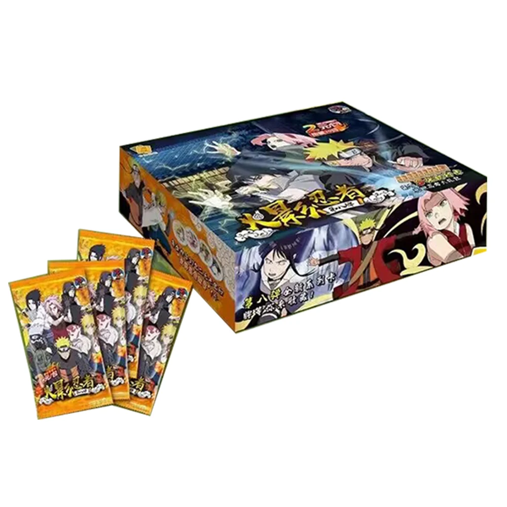 Little Dinosaur NARUTO Collection Cards Full Set Anime Uzumaki Uchiha Sasuke Tcg CCG Booster Box Game Cards For Children Gift