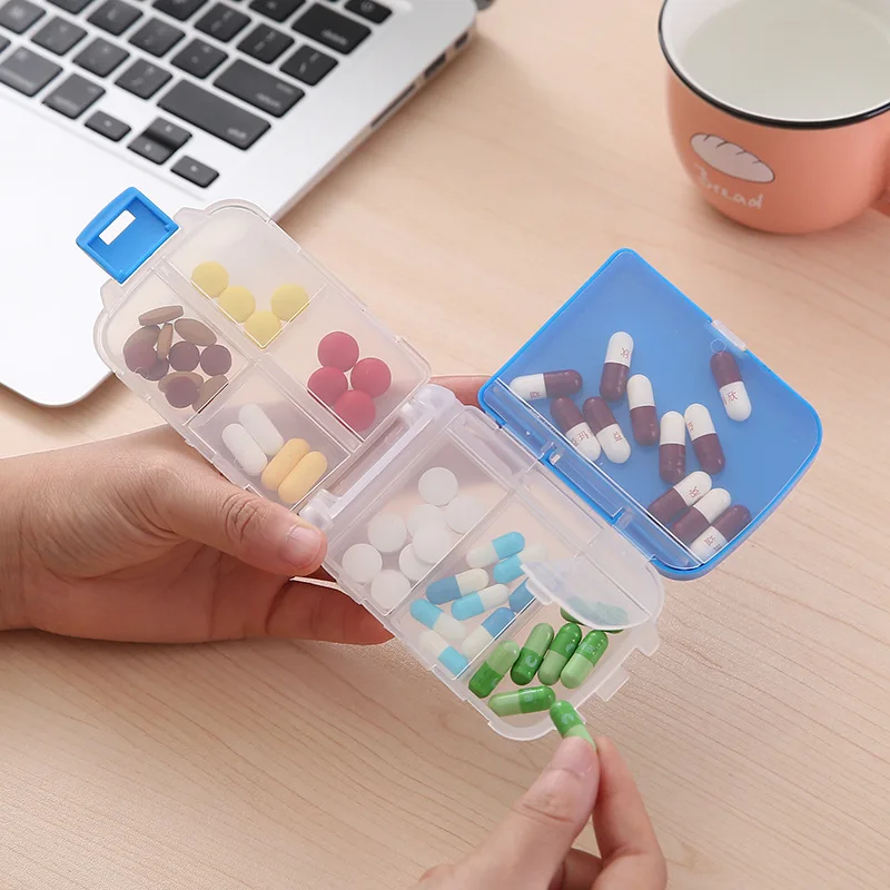 1Pc Portable Mini Pill Box Medical Kits Vitamin Pills Box Storage Box Pill Container Health Travel Supplies