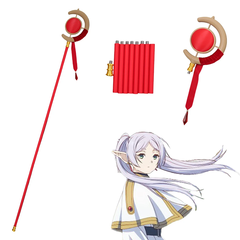 فانتازيا فريرين الموظفين قضيب تأثيري عصا سحرية أنيمي سوسو من فريرين Disfraz زي اكسسوارات هالوين كرنفال حفلة الدعامة #1