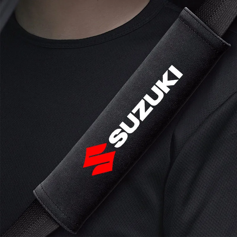 

2Pcs Car Shoulder Cover Cushion Seat Belt Pad Auto Pad for Suzuki Grand Vitara ALTO Ciaz IGNIS Jimny Jeemny Car Accessorie