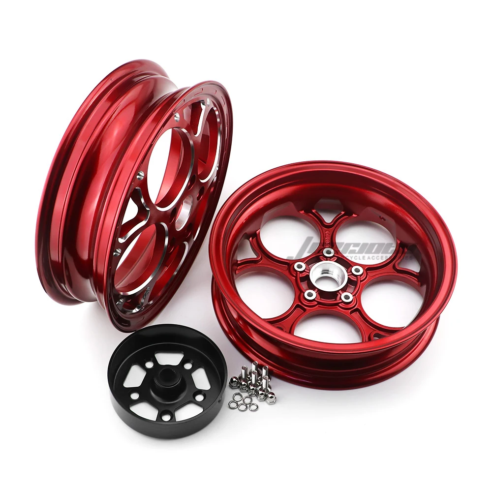

Motorcycle CNC Aluminum Wheel Rims Front Rear Wheel Accessories Frames Hub Black for VESPA SPRINT PRIMAVERA 50/150 2013-2024